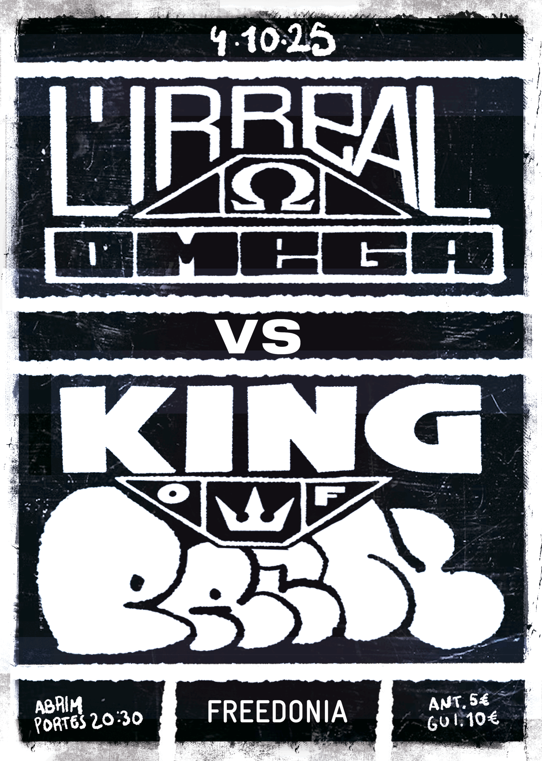 King Of Pain + L’Irreal Omega