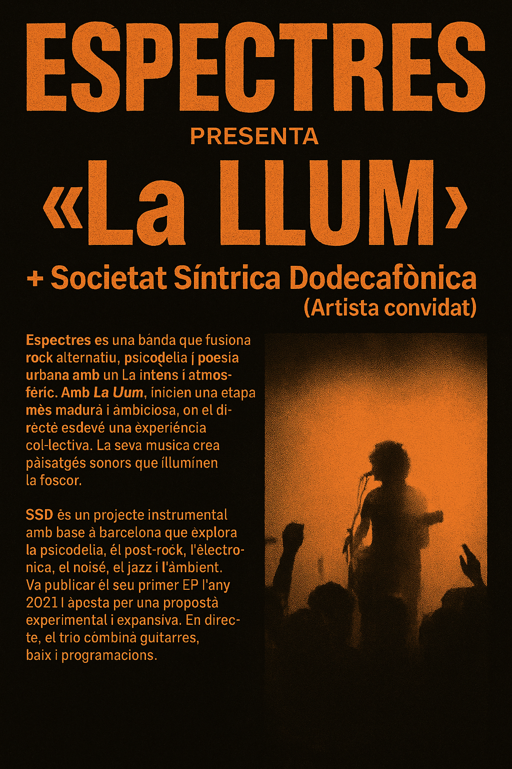 Espectres presenta La Llum + Societat Síntrica Dodecafònica (Artista convidat)