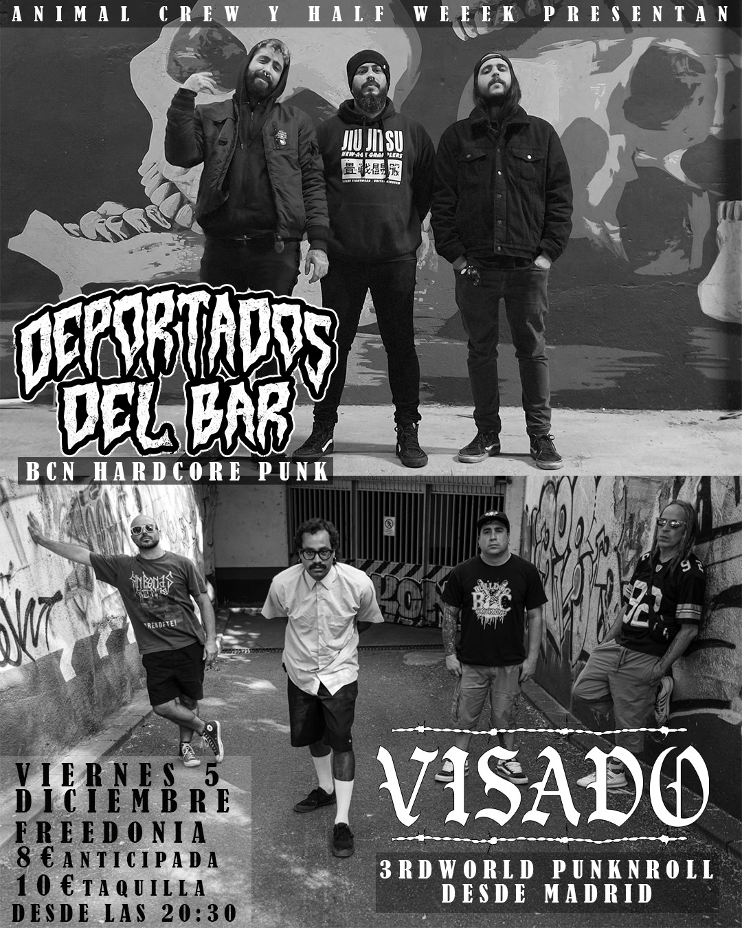 Visado y Deportados del Bar en vivo