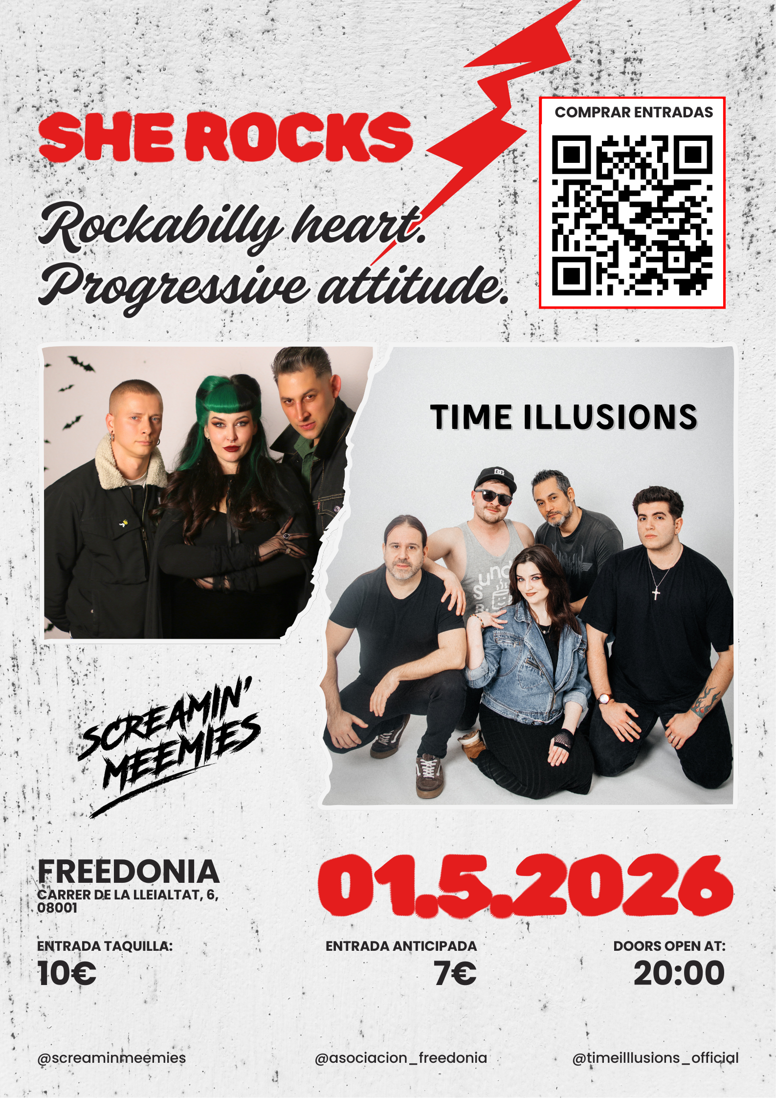 She Rocks – Screamin’ Meemies + Time Illusions