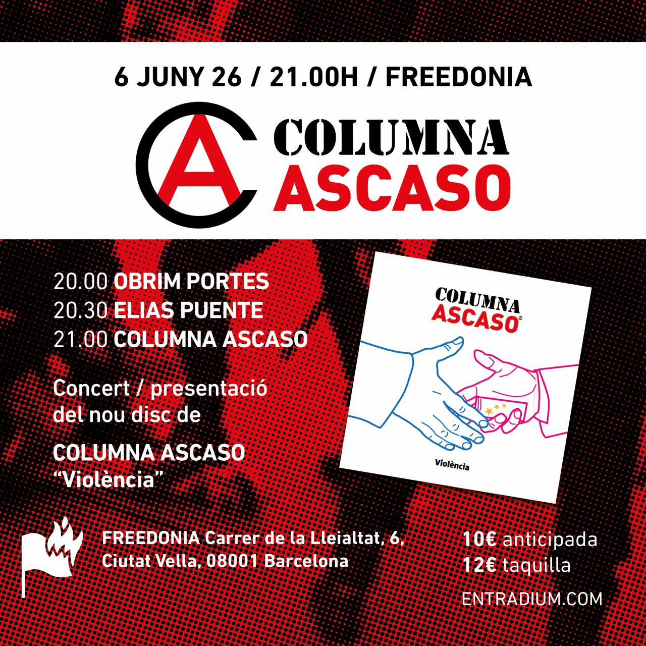 Columna Ascaso presenta «Violencia» + Elías Puente