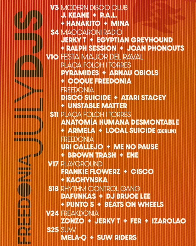 Programación Dj´s Julio