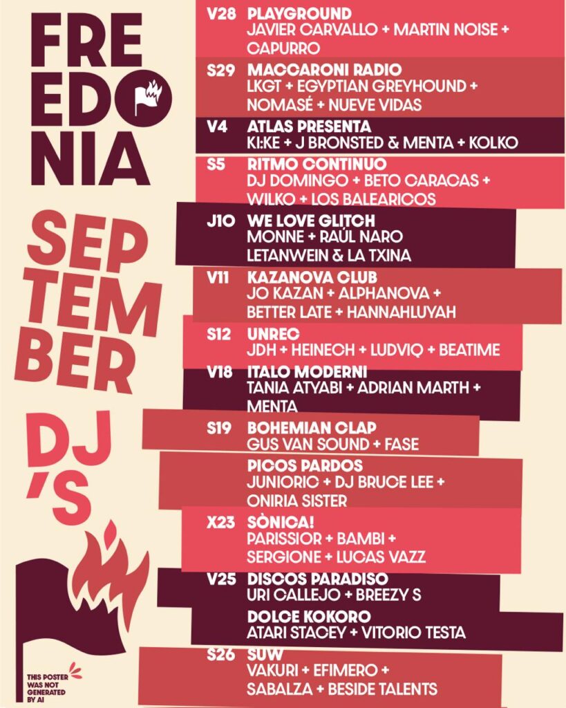 Programación Dj´s septiembre