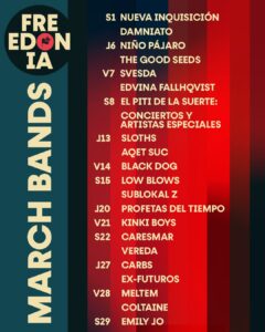 Bandas marzo